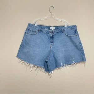 Abercrombie & Fitch Curve‎ Love The Loose Short High Rise Sz 36 Denim Shorts